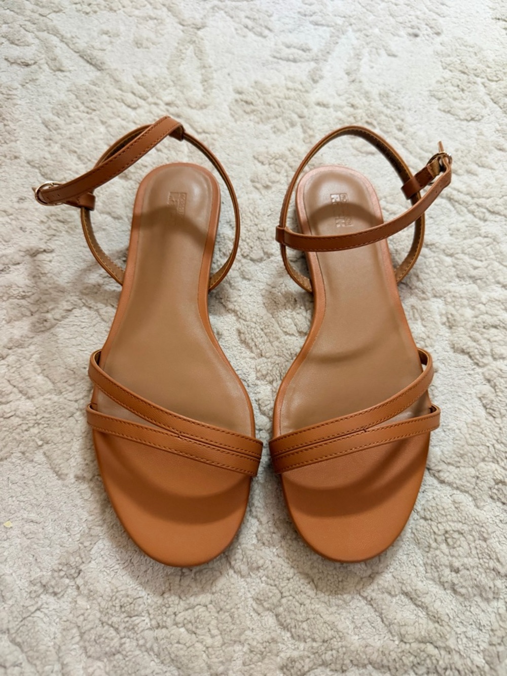 Women's Tan Ankle-Strap Sandals Size 8